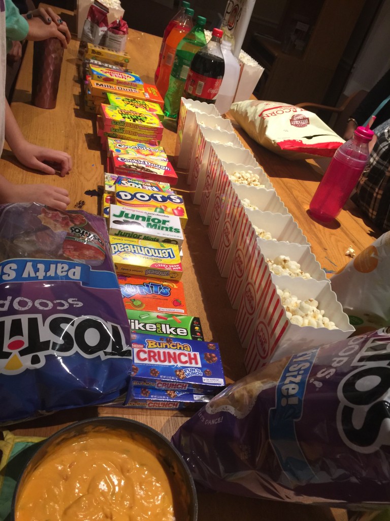 Movie Night Tradition with Snacks