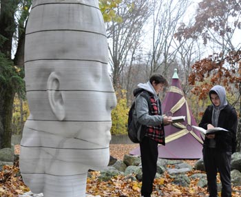 Sculpture Class Takes a Walk in the Park